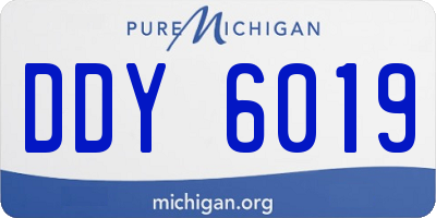 MI license plate DDY6019