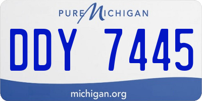 MI license plate DDY7445