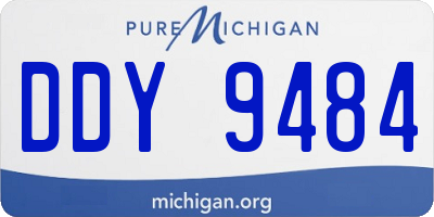 MI license plate DDY9484
