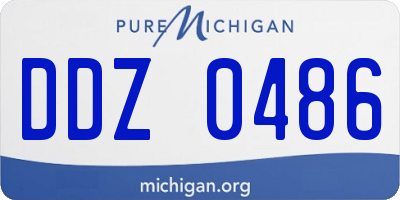 MI license plate DDZ0486