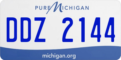 MI license plate DDZ2144