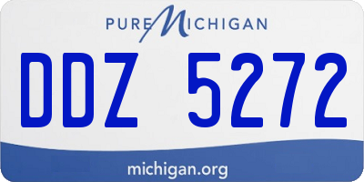 MI license plate DDZ5272