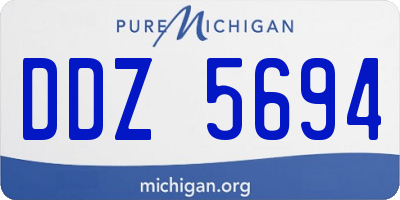 MI license plate DDZ5694