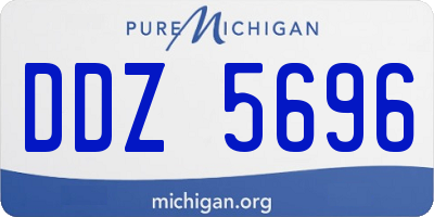 MI license plate DDZ5696
