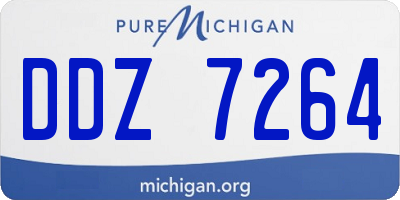 MI license plate DDZ7264