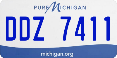 MI license plate DDZ7411