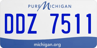 MI license plate DDZ7511