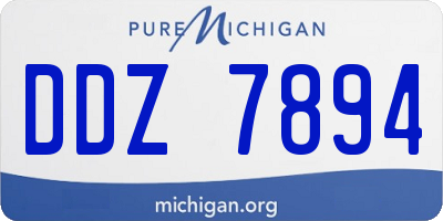 MI license plate DDZ7894