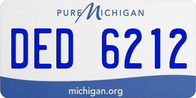MI license plate DED6212
