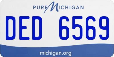 MI license plate DED6569