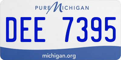 MI license plate DEE7395