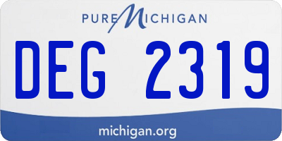 MI license plate DEG2319