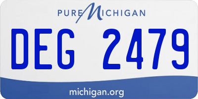MI license plate DEG2479
