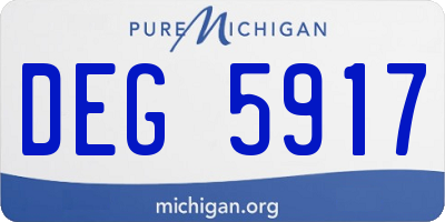 MI license plate DEG5917
