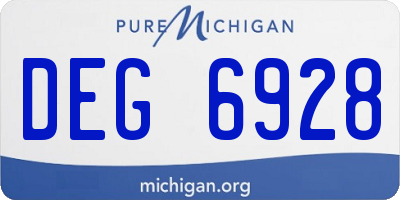 MI license plate DEG6928
