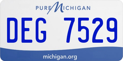 MI license plate DEG7529