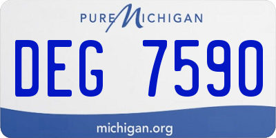MI license plate DEG7590