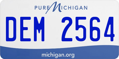 MI license plate DEM2564