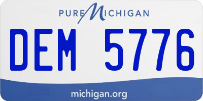 MI license plate DEM5776