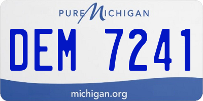 MI license plate DEM7241