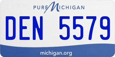 MI license plate DEN5579