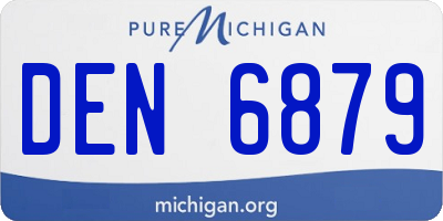 MI license plate DEN6879