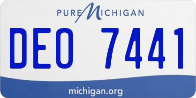 MI license plate DEO7441