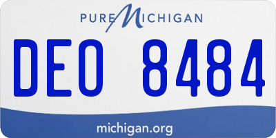 MI license plate DEO8484