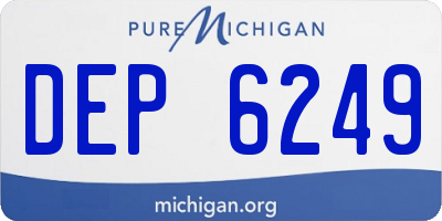 MI license plate DEP6249
