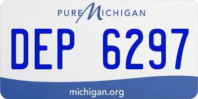 MI license plate DEP6297