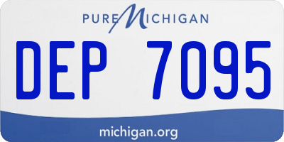 MI license plate DEP7095