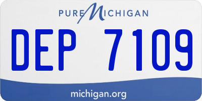 MI license plate DEP7109