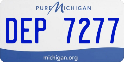 MI license plate DEP7277