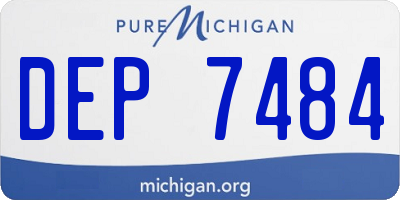 MI license plate DEP7484