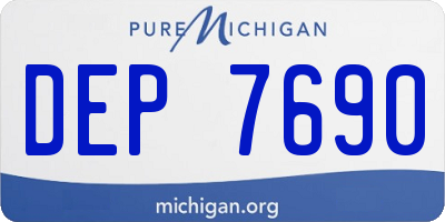MI license plate DEP7690