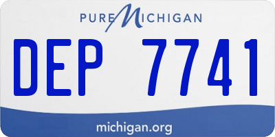 MI license plate DEP7741