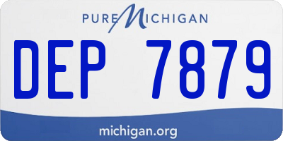 MI license plate DEP7879