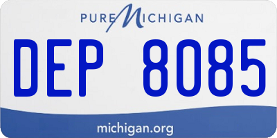 MI license plate DEP8085