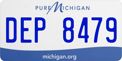 MI license plate DEP8479