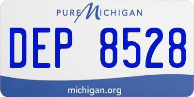 MI license plate DEP8528