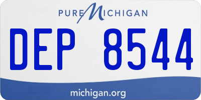 MI license plate DEP8544