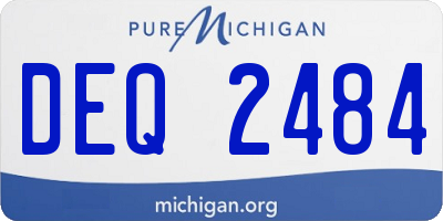 MI license plate DEQ2484