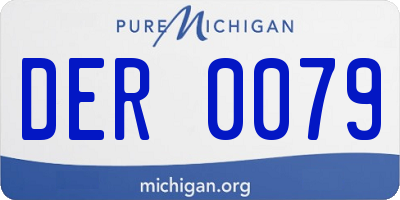 MI license plate DER0079