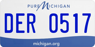 MI license plate DER0517