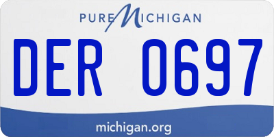 MI license plate DER0697