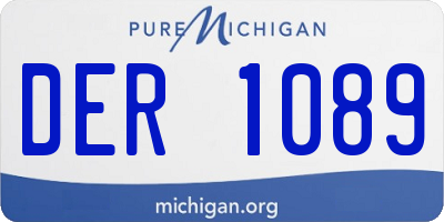 MI license plate DER1089