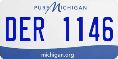 MI license plate DER1146