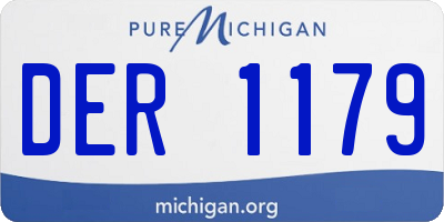 MI license plate DER1179