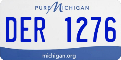 MI license plate DER1276