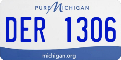 MI license plate DER1306